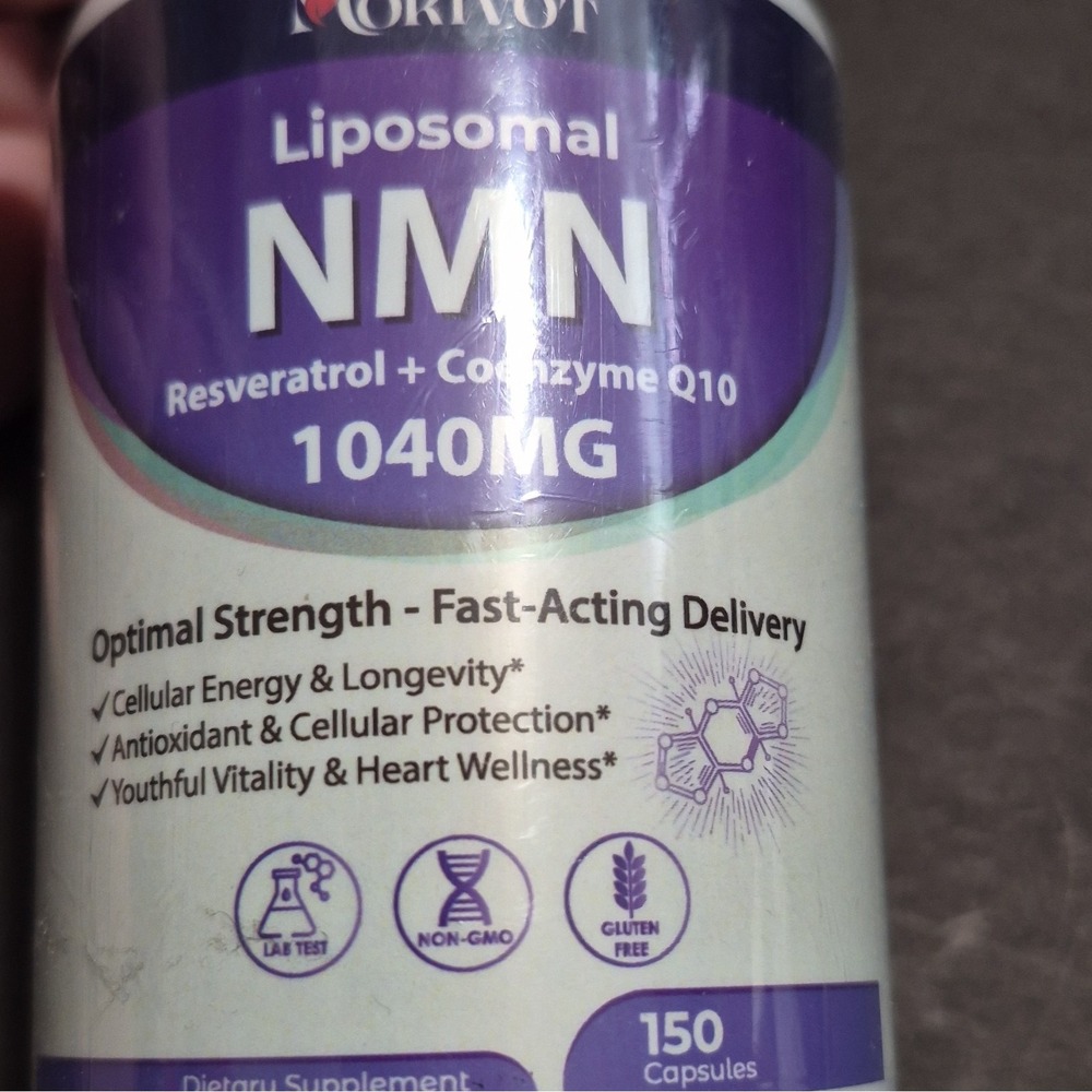 Omnivoc Liposomal NMN + Resveratrol + CoQ10 1040mg 150 Caps Exp 10/2028